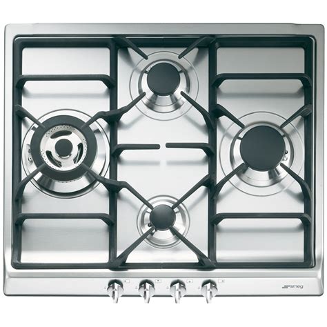 smeg cucina sr60ghs 60cm gas hob stainless steel